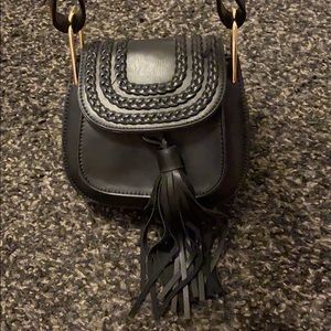 black crossbody bag